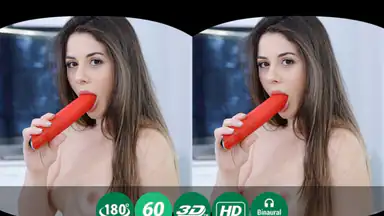 Het brud testar en ny sexleksak