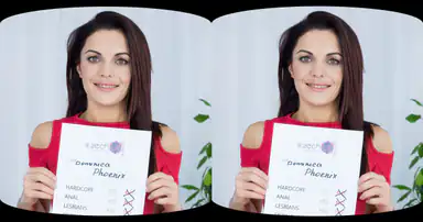 Sexiga Dominika i VR-casting
