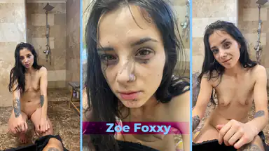 Zoe Foxxy Extrem Hård Blowjob med Ansiktsutlösning på Slutet