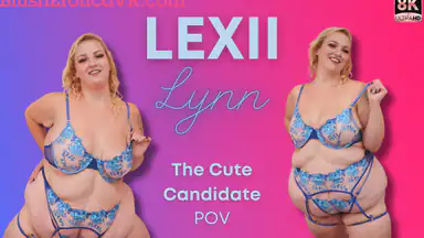 Tjockbukig blond BBW Lexii Lynn