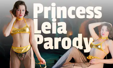 Star Wars Prinsessan Leia Parodi Cosplay Lucy Wilde