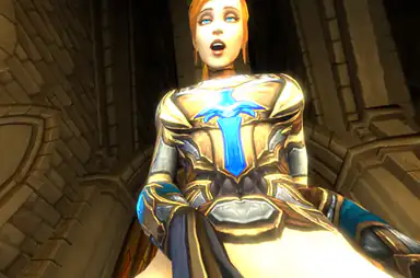 Trans Wow Paladin Använder Din Mun