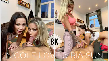 Sexigt Träningspass Med Nicola Och Ria