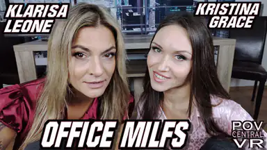Klarisa Leone och Kristina Grace: Kontors-MILFs