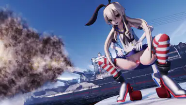 Kantai Collection Shimakaze Skarp Eld Dildo