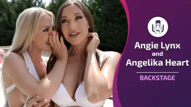 Backstage med Angie Lynx och Angelica Heart