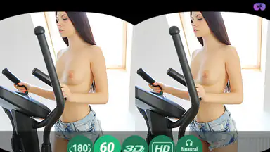 Kraftig orgasm efter ett tufft träningspass