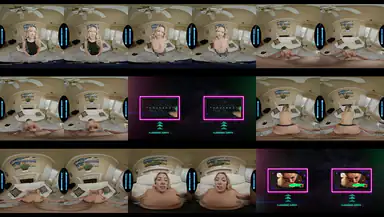 Lethal Hardcore VR Sexig blondinen River Lynn knullas i nylonsstrumpbyxor