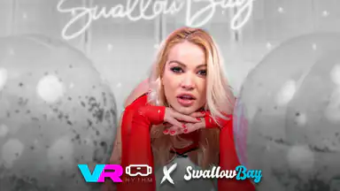 Cherry Kiss visar hur hon rider kuk - Passthrough