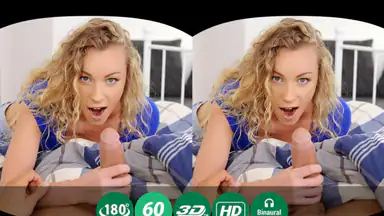 Morgonknull och Blowjob av en Blondin