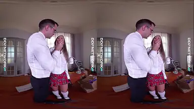 Ddfnetwork VR Blue Angel Spankas och Knullas Hårt i VR