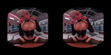 Kort alv rider söt CGI-tjej i cowgirl