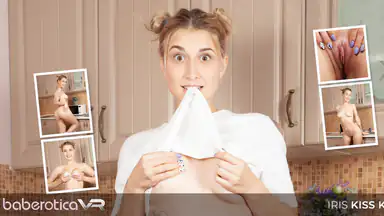 Sexiga Iris Kiss Kiss visar sin heta nakna kropp i VR