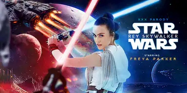 Star Wars Rey Skywalker en XXX-parodi