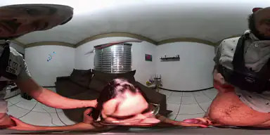 Hustru i kjol utan trosor förför tränaren POV VR