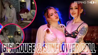 Sunflower Doll och Gigi Rouge knullar gamla män