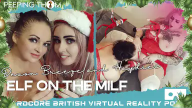 Tomte på MILF-en - Äldre och yngre lesbiska amatörer