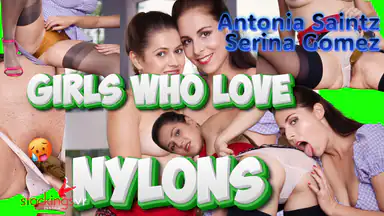 Flickor som älskar nylon
