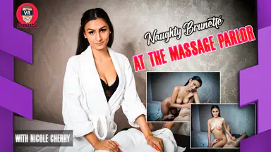 På massagesalongen - Syndig brunett