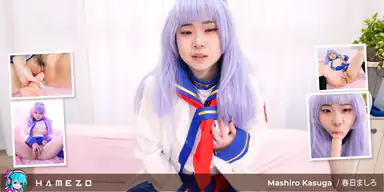 Mashiro Kasuga älskar att onanera i anime-cosplay