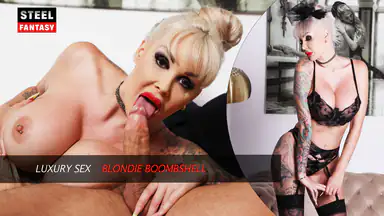 Lyxsex med blond bombshell