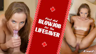 Första hjälpen-blåsjobb för livräddaren