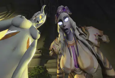 Shemale Taker POV Draenei knullar dig på altaret Warcraft