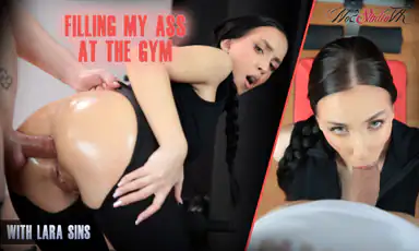 Lara Sins Fyller min röv på gymmet