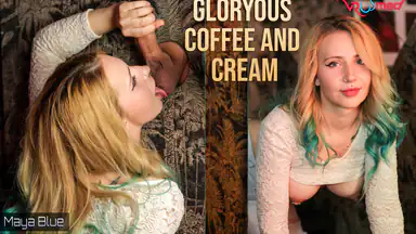 Härligt kaffe och grädde