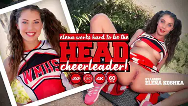 Elena jobbar hårt för att bli cheerleadernas ledare