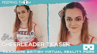 Cheerleader-tease - amatörtonårsbrud solo