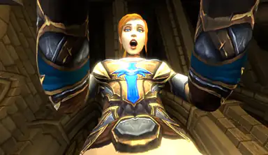 Trans Wow-paladin halsknullar dig