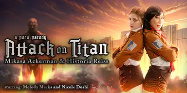 Attack on Titan Mikasa Ackerman och Historia Reiss – en pornoparodi