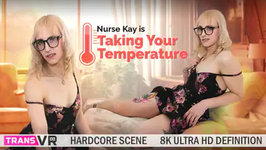 Sjuksköterskan Kay tar din temperatur
