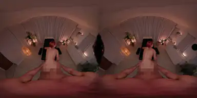 VR pornnow 180°-feature: Dolly Dyson squirtingmassage