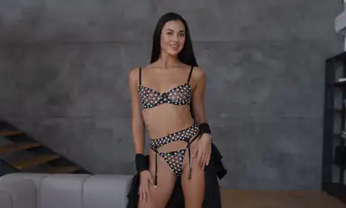 Slender Coquette Molly Flaunts Sexy Lingerie