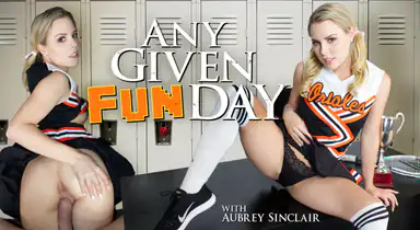 En vilken kuldag som helst Kåt hejaklacksledare Aubrey Sinclair Porno
