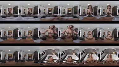 Naughty America presenterar Emily Addison VR Vackert ansikte och saftig rumpa