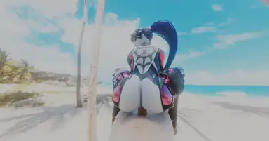 Widowmaker i omvänd cowgirl