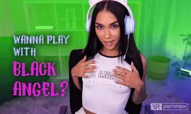 Erotic Gaming Session Starring Black Angel Passthrough