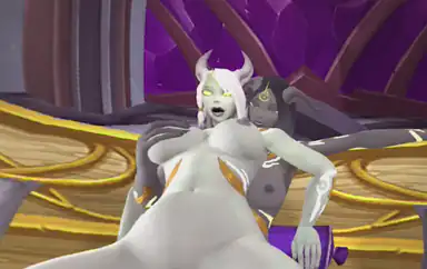 Shemale Lightforged Draenei rider – Warcraft