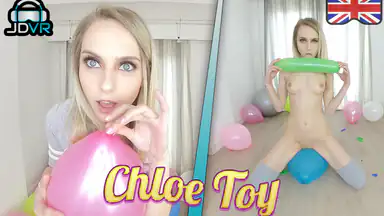 Ballongspräckning med Chloe