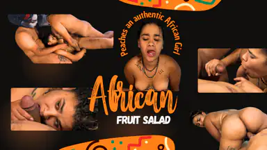 Peaches afrikanska fruktsallad