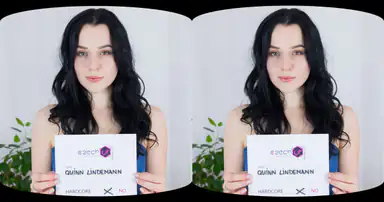 Vackra brunetten Quinn
